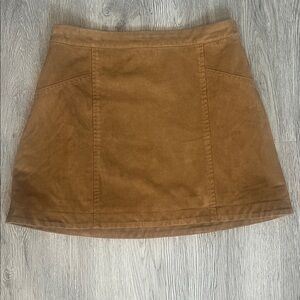 Abercrombie & Fitch Tan Suede Skirt
